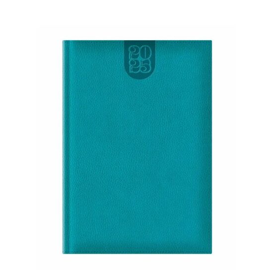 Agenda Dakota A5 datata hartie ivory 417 coperta turcoaz