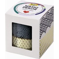 Banda deco set 2 dantela gri/auriu Folio F29201