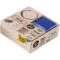 Set stampile lemn cu tus - texte F31106