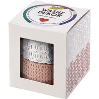 Banda deco set 2 dantela rose/argintiu Folio F29202
