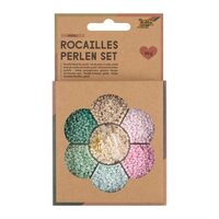 Set margele 90g culori pastel F12908