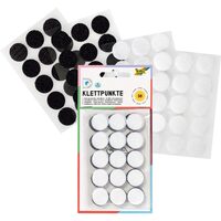 Set scai rotund 30 bucati alb/negru F2301
