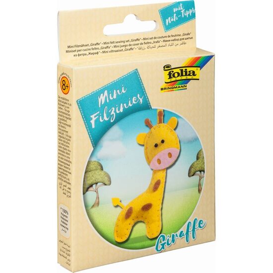 Mini set pentru cusut fetru - girafa F52904