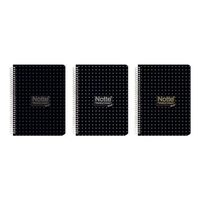 Caiet A4 100f spira cop. PVC Notte Black DR