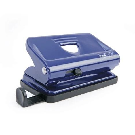 Perforator 12 coli metalic Rapesco albastru 810M
