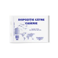 Dispozitie de plata catre casierie A6, carnet 100 file 100 buc + 20 GRATIS!