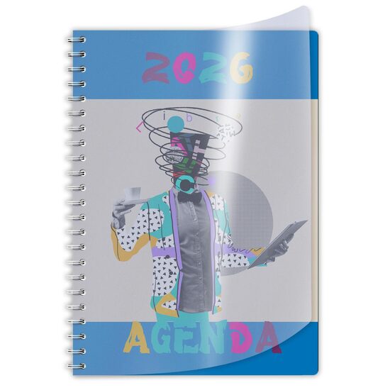 10+2 GRATIS Agenda A4 datata zilnic spirala, 272 pagini, coperta carton si supracoperta PriPlak