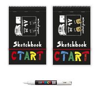 Caiete schite CTART + Marker Posca alb GRATIS!!!