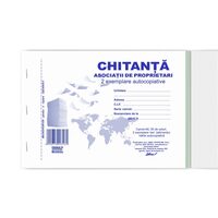 Chitantier A6 2 in exemplare autocopiative pentru Asociatii de Proprietari 100 file (chitanta) 36+4 GRATIS!