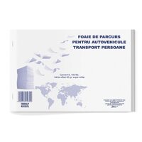 Foaie parcurs transport persoane A4 carnet 100 file 8 + 2 GRATIS!!!