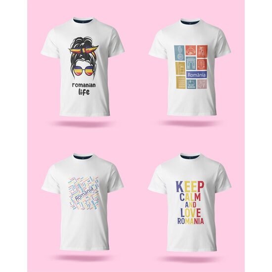 Tricou bumbac Romania - L