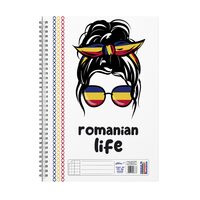 Caiet A4 100 file spirala aritmetica Romania Life