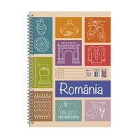 Caiet A4 100 file spirala aritmetica Romania Simbol