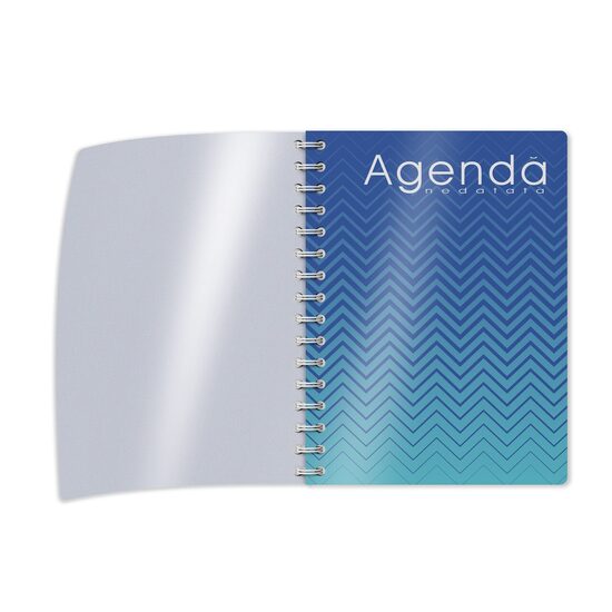 22+3 GRATIS! Agenda A5 nedatata spirala, 208 pagini, interior cu linii, coperta carton si supracoperta plastic