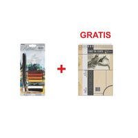 Set creioane Marco - 5202-7991 + Bloc desen si schite A5 30 file carton de 150g Libra