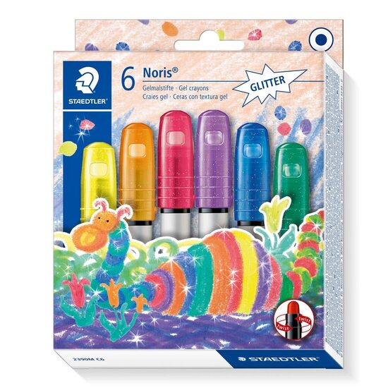 Creion color Glitter Gel set.6 2390 MC6 Noris