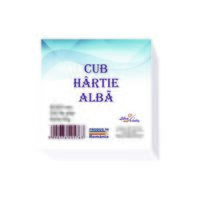 8+2 GRATIS Cub hartie alba 9/9cm, 500 file, infoliat