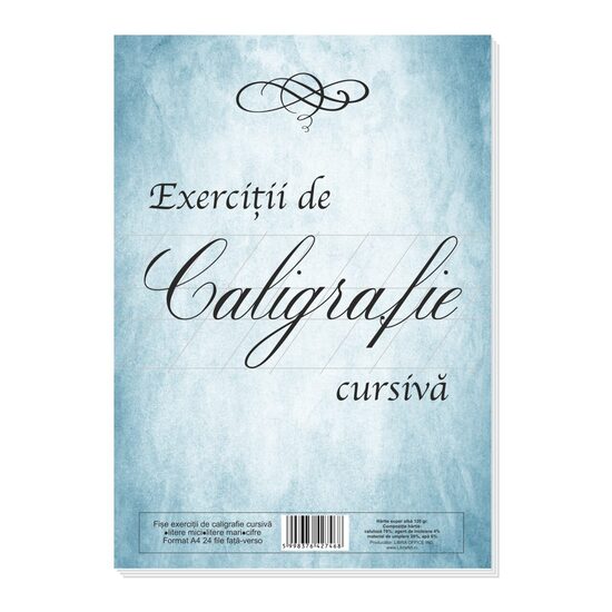 8+2 GRATIS Initiere in Caligrafie Cursiva Fise de exercitii 48 pagini