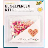 Set margele/fier calcat inima F73203