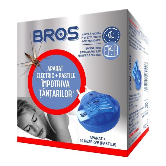 Aparat țânțari BROS +10 pastile