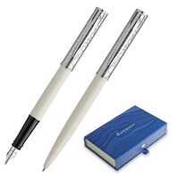 Set stilou + pix Waterman Allure DeLuxe alb