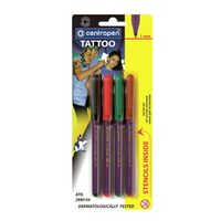 Marker tatoo set.4 CENTROPEN 2880
