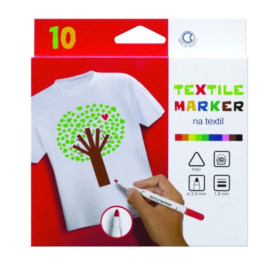 Marker textil CENTROPEN set.10 bucati  2739