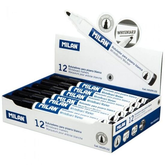 Marker tabla Milan negru 10+2 GRATIS!