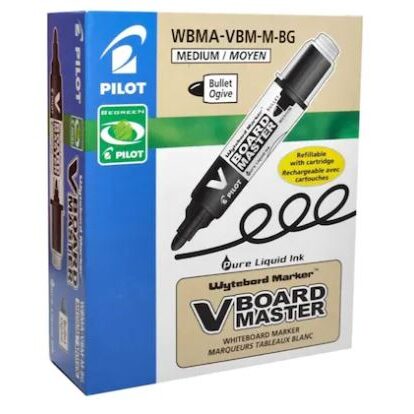Marker tabla Vboard, Pilot negru 9+1 GRATIS!