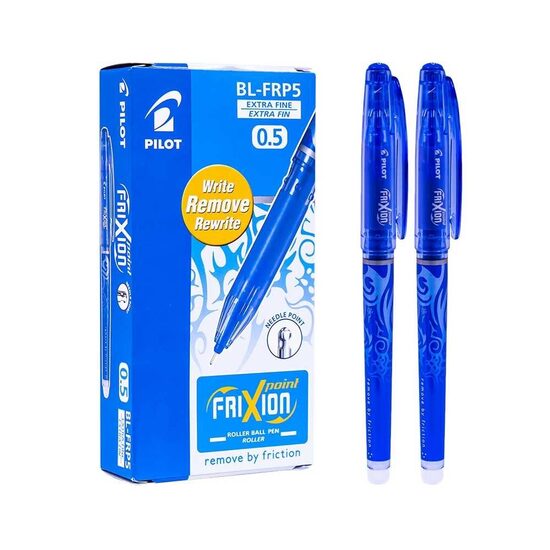 Roller 0.5 mm Pilot Frixion Point albastru 10+2 GRATIS!