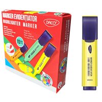 Textmarker Daco MK401G galben 8+2 GRATIS!