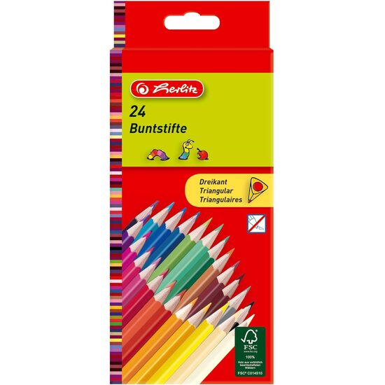 Creion color triunghi set.24 H-12039