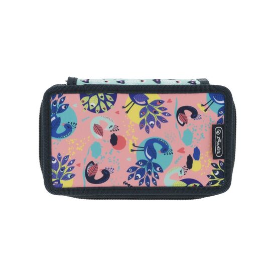 Penar 3 fermoare echipat 31 pcs Fancy Peacock H-3392