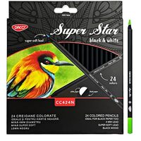 Creion color 24 black & white DACO CC424N