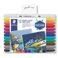Marker permanent textil 2 capete set 12 3190 TB12