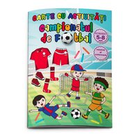 Carte de colorat si activitati - CAMPIONATUL DE FOTBAL 5-8 ANI, A4 24 pagini