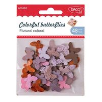 Accesorii craft - AD488 Fluturei Colorei DACO