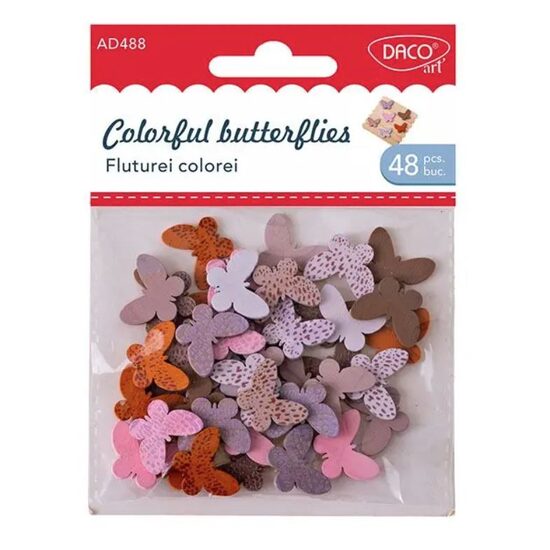 Accesorii craft - AD488 Fluturei Colorei DACO