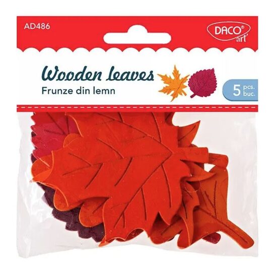 Accesorii craft - AD486 frunze din lemn DACO