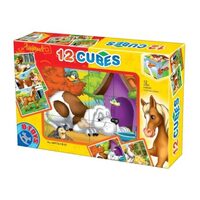Joc 12 cuburi animale DT060976