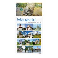 Calendar de perete 2025 Manastiri din Romania 32x45 cm PERSONALIZAT