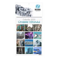 Calendar de perete 2025 Orasele Viitorului 32x45 cm PERSONALIZAT