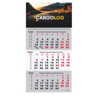 Calendar triptic 2025 gri Libra PERSONALIZAT