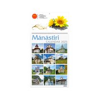 Calendar de perete 2025 Manastiri din Romania 22x32 cm PERSONALIZAT