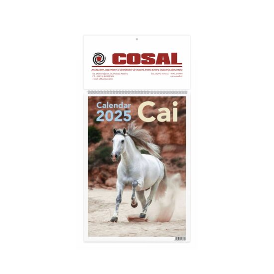 Calendar de perete 2025 Cai 22x32 cm PERSONALIZAT