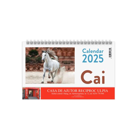 Calendar de birou 2025 Cai PERSONALIZAT