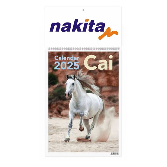 Calendar de perete 2025 Cai 32x45 cm PERSONALIZAT