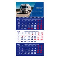 Calendar triptic 2025 albastru Libra PERSONALIZAT