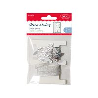 Accesorii craft - AD438 Snur deco argintiu DACO