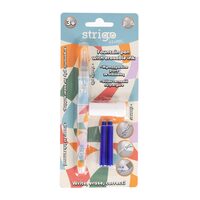 Stilou cu radiera Strigo + 2 rezerve + dispozitiv curatare-blu pastel SSC466